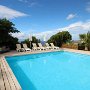 TEAK-HOLZ DECK UM DEN POOL